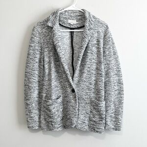 Loft Marled Textured Knit Blazer Cardigan